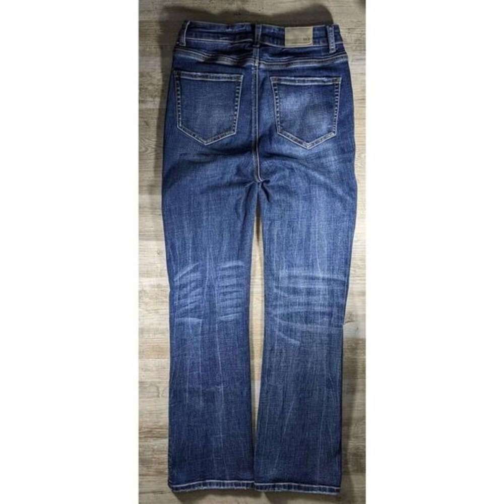 Slim Fit High Rise stretchy Tailored Boot Jeans BKE Billie W/26 Dark blue Wash - Picture 2 of 10
